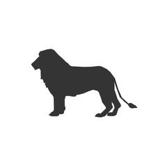 lion icon animal vector illustration for graphic design and websites