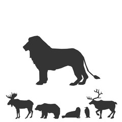 lion icon animal vector illustration for graphic design and websites