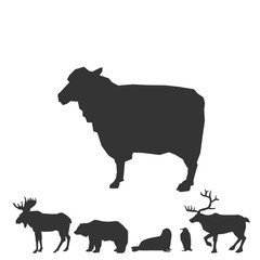 sheep icon animal vector illustration for graphic design and websites