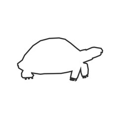 tortoise icon vector illustration for graphic design and websites