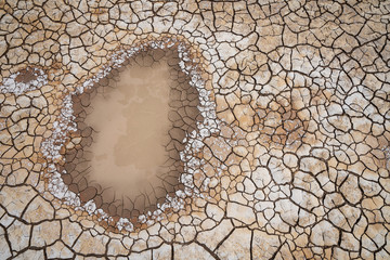 dried mud cracks patterns for background