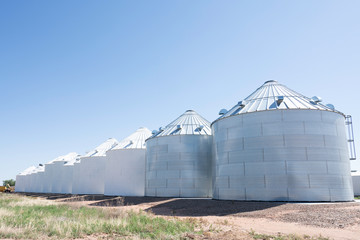 silos in the countryside