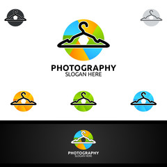 Fashion Camera Photography Logo Icon Vector Design Template