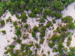 Hawks Nest dunes in beach, Nelson Bay, Australia