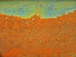 Galvanized sheet surface with rust stains
