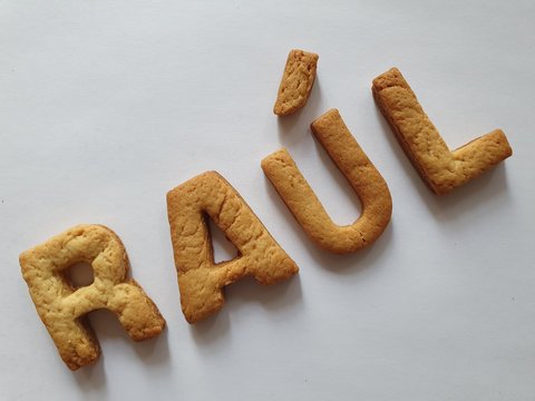 background for celebration and announcements of food with cookies