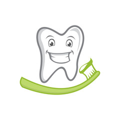 Cartoon Smile Teeth vector