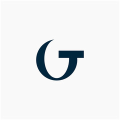 logo letter T O circle with ribbon swoosh wave. The logo can be used for business consulting and financial companies - vector