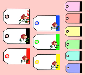 set of business cards　horizontal