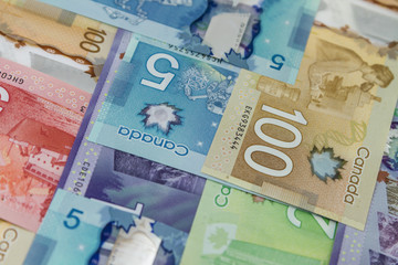 Canadian bills or banknotes.  Canadian currency