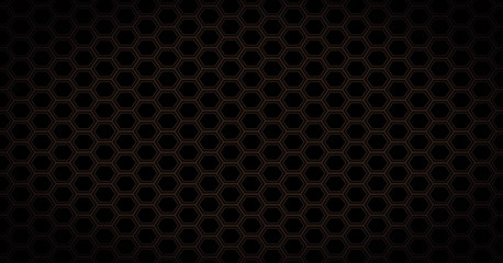 Geometric hexagon grid illustration. Abstract futuristic technology background.