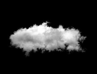 Obraz na płótnie Canvas cloud over black background