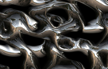 futuristic abstract metal