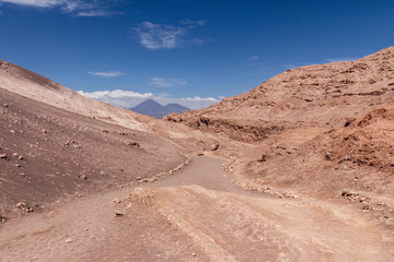 Fototapeta na wymiar Valle de la Luna near San pedro de Atacama in Chile.