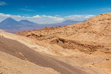 Valle de la Luna near San pedro de Atacama in Chile.