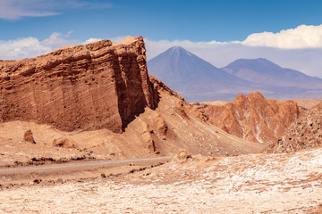 Fototapeta na wymiar Valle de la Luna near San pedro de Atacama in Chile.