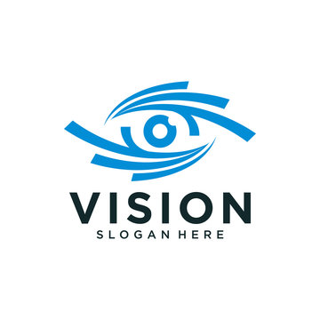 Abstract vision logo Vector image
