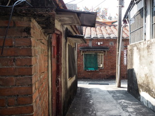 Fototapeta premium 台湾老街の裏通り