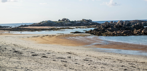 Plage des côtes- d'Armor, Bretagne, France.