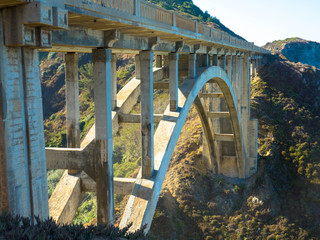 Bixby Creek Brücke an der Pazifikküste Highway 1, Big Sur, Kalifornien