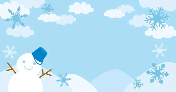 可愛い雪だるまと冬の風景10x628バナーサイズ Stock Vector Adobe Stock