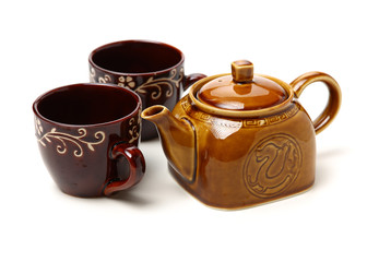 teapot on a white background