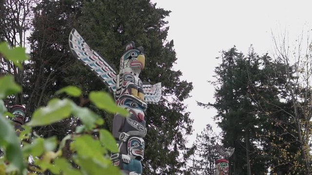 Totem poles over at Stanley Park in Vancouver Canada.