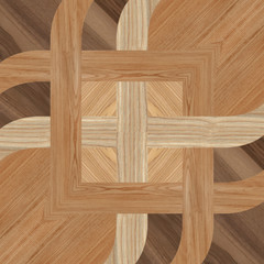 Vintage ornament.Decorative pattern.Tile mosaic.Wooden texture.Decorative geometric floor wood tile