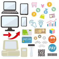 PC、スマホ、ポイント素材集