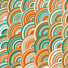 Pattern with random colored Circles Generative Art background illustration