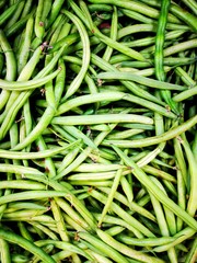 Frame full of Fresh green beans