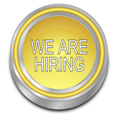 We are hiring Button - 3D illustration