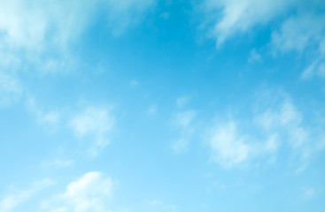 Obraz premium blue sky with beautiful natural white clouds