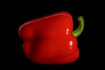 Red sweet pepper with reflection