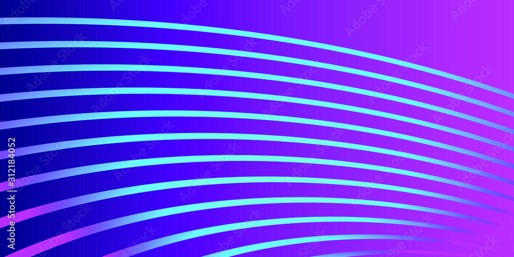 Poster abstract neon background with wave lines vector