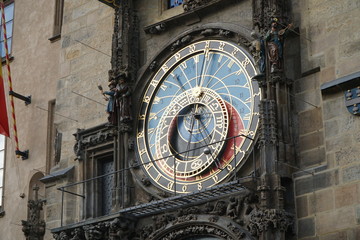 Prague astronomical clock at the Old Town City Hall