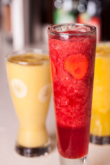 cold mojito drink with mint