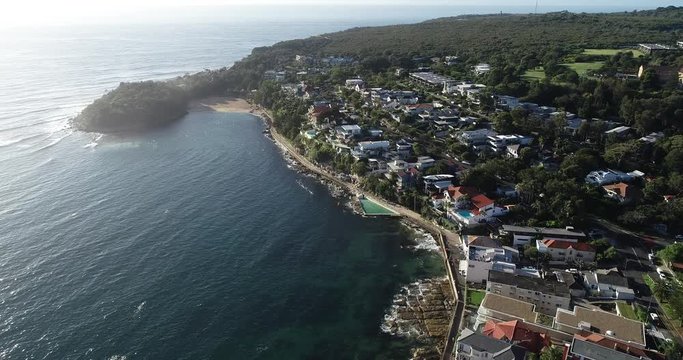 Manly Beach, Sydney Australia aerial view