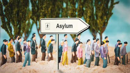 Street Sign to Asylum