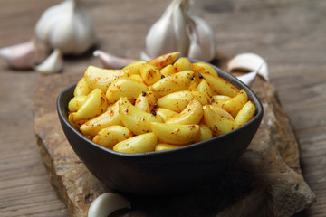 Garlic pickle in North Indian style