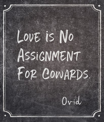 cowards Ovid quote