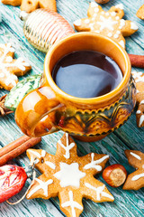 Christmas cookieswith tea