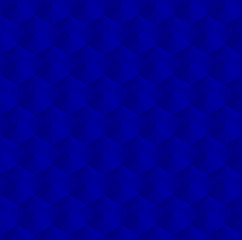 Blue 3d hexagon or zigzag vector background. Rectangle and triangle repeat pattern background.