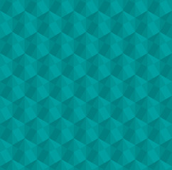 Fototapeta na wymiar Green 3d hexagon or zigzag vector background. Rectangle and triangle repeat pattern background.