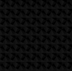 Fototapeta premium Black 3d rhombus or zigzag vector background. Rhombus and triangle repeat pattern background.