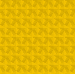 Yellow 3d rhombus or zigzag vector background. Rhombus and triangle repeat pattern background.