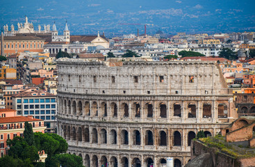 Fototapeta na wymiar Scenic view of Ancient Roman Colosseum