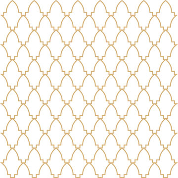 Geometric Ornamental Background Pattern Design - Islamic Pattern 