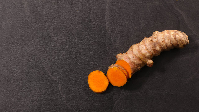 cucurma- spice organic, top view