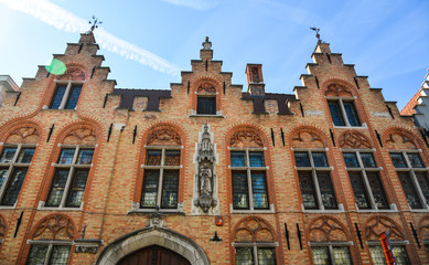 Fototapeta na wymiar Old buildings in Bruges, Belgium